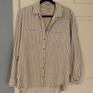 Madewell Striped Flannel Shirt